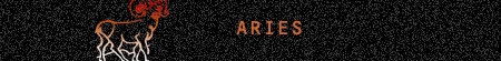 Aries Monthly  Horoscope